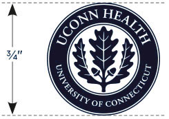 UConn Health seal minimum size