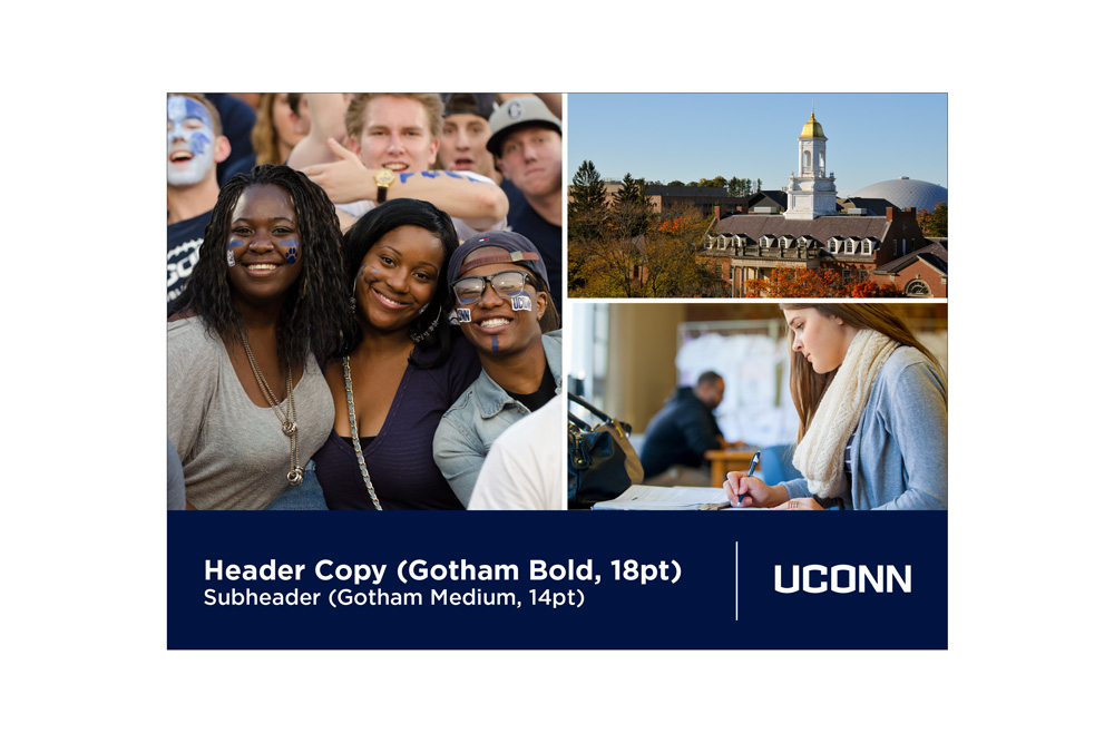 UConn 5x7 postcard example