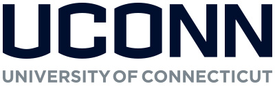 UConn blue and grey logo stacked