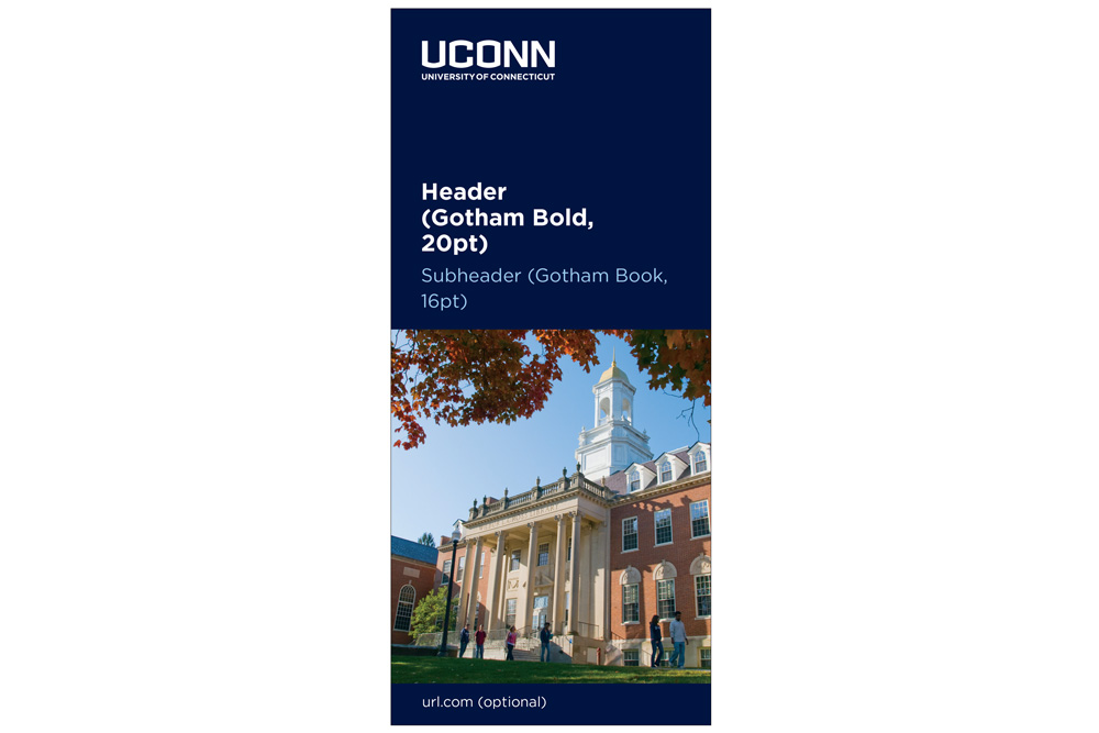 UConn slim jim brochure example