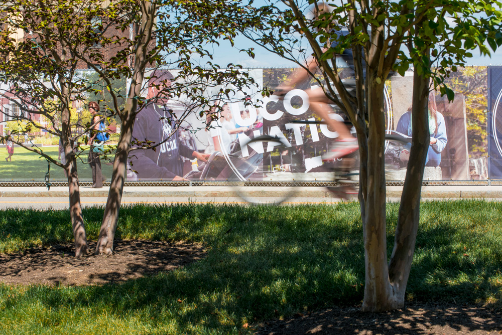 UConn Nation construction banners