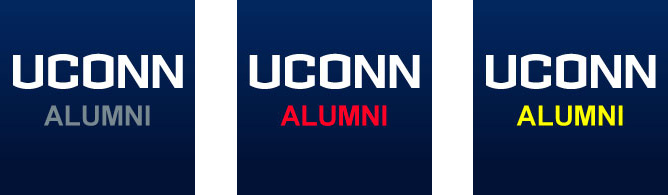 UConn logo examples for social avatars