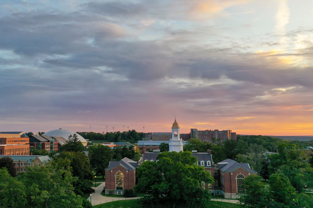 aerial of UConn storrs campus