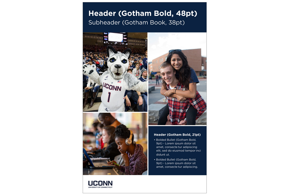 UConn 11x17 poster example