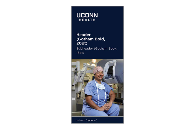 slim jim UConn Health template brochure