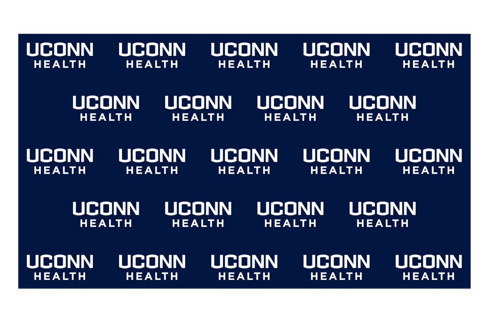 UConn Health Web Conference background blue