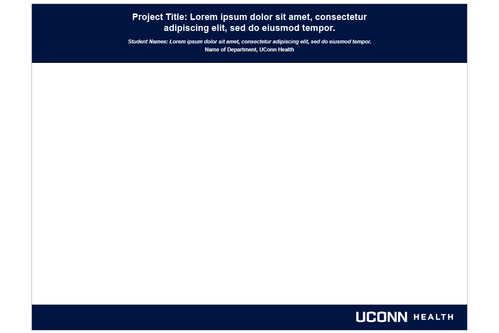 UConn Health research poster with footer