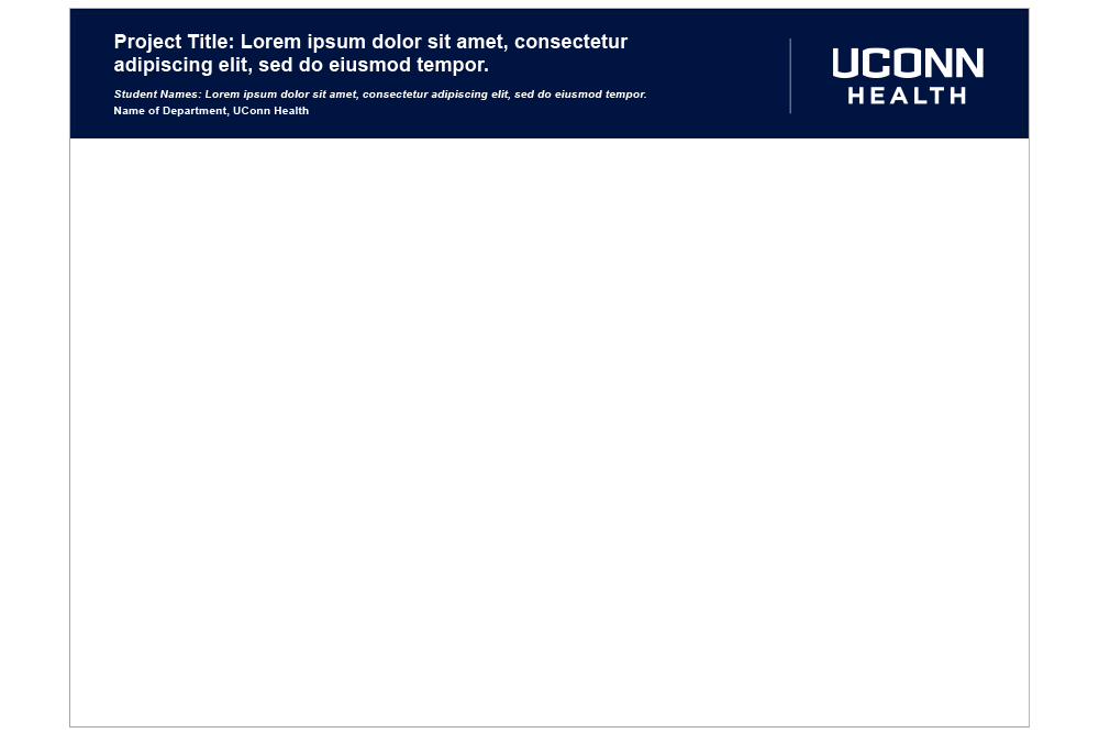 UConn Health research poster without footer
